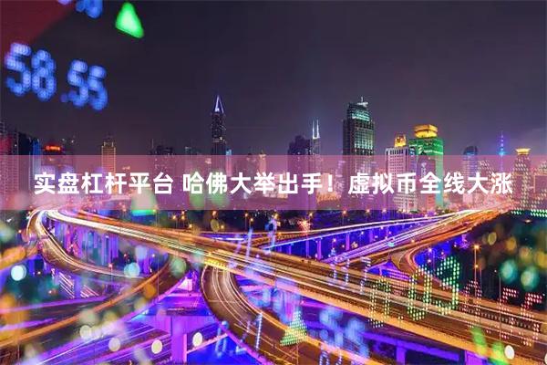 实盘杠杆平台 哈佛大举出手！虚拟币全线大涨